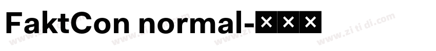 FaktCon normal字体转换
